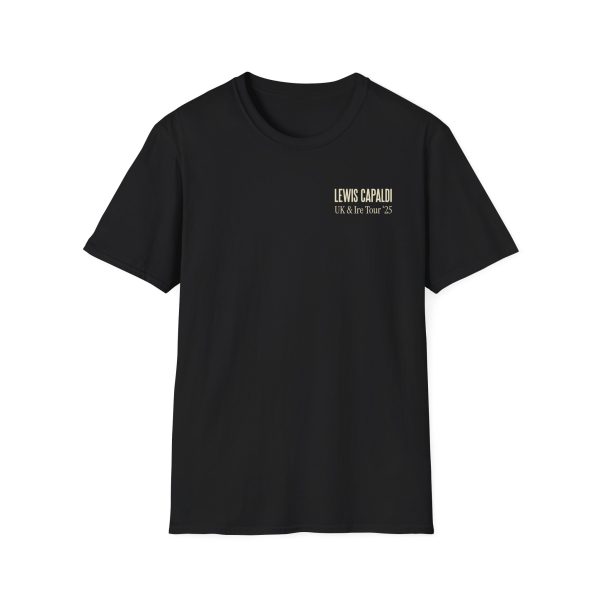 Lewis Capaldi Flowers Dateback Unisex Softstyle T-Shirt