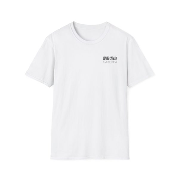 Lewis Capaldi Flowers Dateback Unisex Softstyle T-Shirt